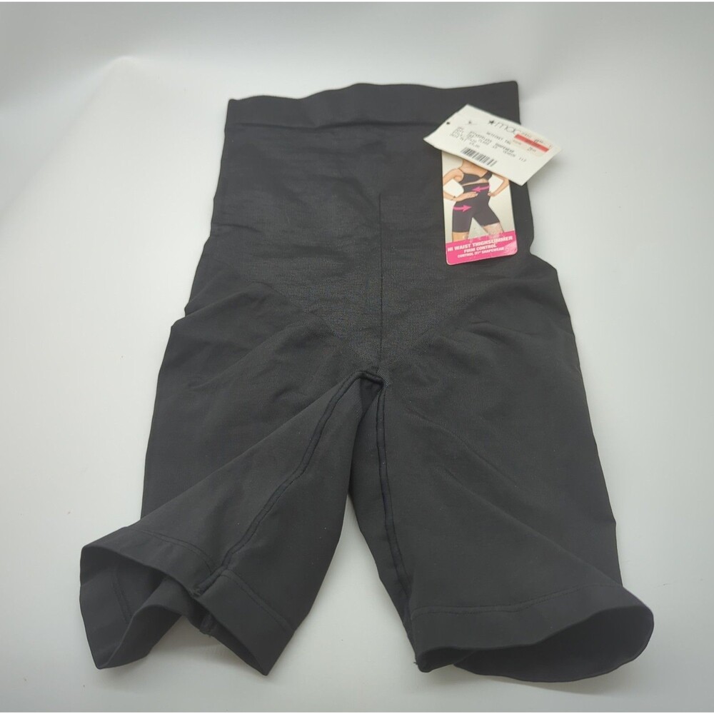 Maidenform Flexees Shapewear Women's Size Small Black High Waist Thigh Slimmer